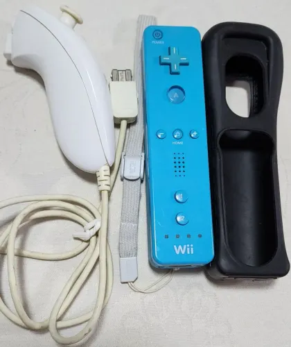 Controle Wii + Nunchuck + protetor silicone