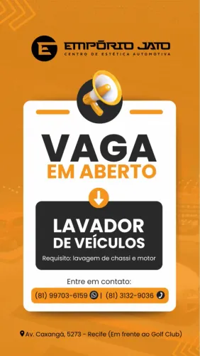 Vaga lavador | Polidor