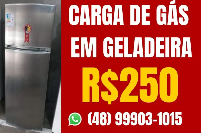 Gás em geladeira