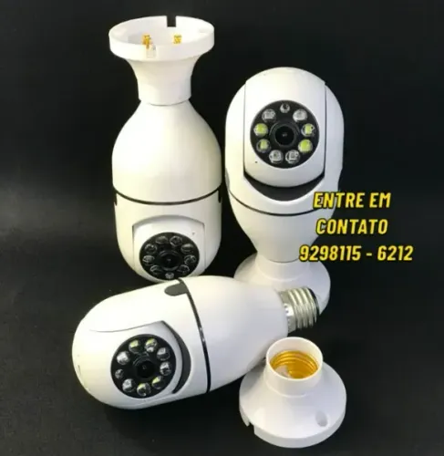  Camera Lampada Wifi 360 Sensor de Movimento-Entregamos 9h ás 23h - Foto 2 Camera Lampada 