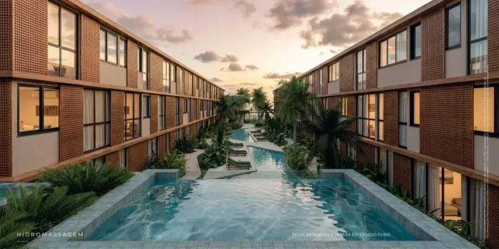Flat 1 e 2 quartos, Exclusividade na Praia de Japaratinga