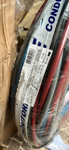Fio de alumínio trifásico 25mm com 25 metros