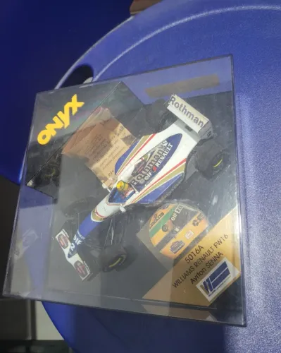 Miniatura 1:24 diorama fórmula 1 Ayrton Senna Williams Renault FW16 5016A Rothmans