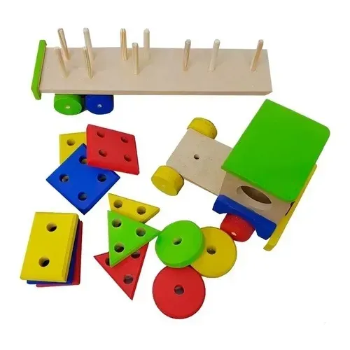 Carreta De Figuras Formas Geométricas Pedagógica Educativa