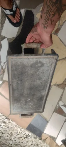 Chapa de lanches a gás média