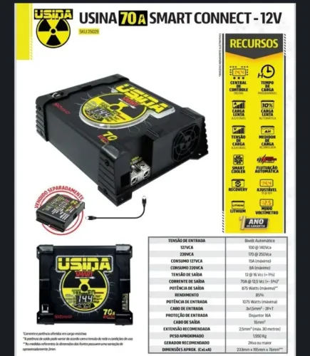 Vendo usina Smart conect 70AH.