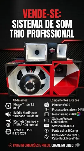 Vendo trio completa semi nova!