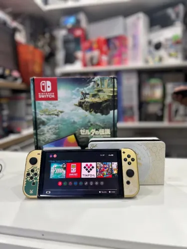 Switch Oled desbloqueado 256gb edição Zelda 