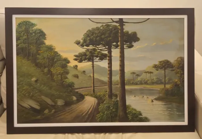 Quadro Óleo Sobre Tela Original - Janzen Filho (Araucárias)