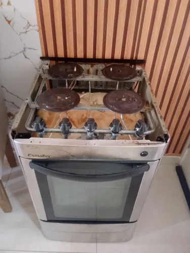 Jogão sem a mesa de vidro