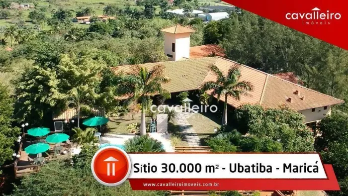 Sítio em Condomínio Rural , com 5 dormitórios à venda, 30000 m² por R$ 3.800.000 - Ubatiba