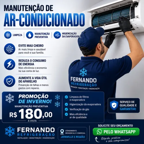 Instalação e manutenção de ar condicionado