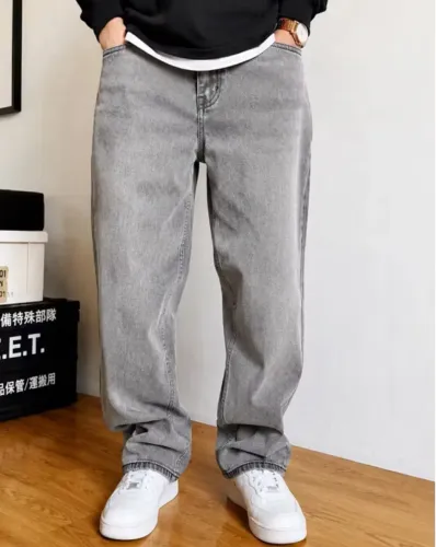 Calça Baggy Balão Cinza Clara