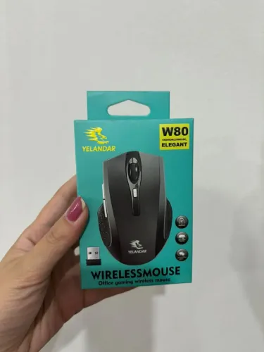 Mouse Sem Fio YELANDAR W80 - Design Elegante e Desempenho