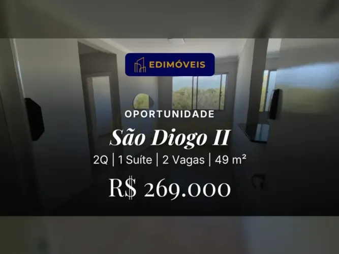 Apartamento 2 quartos em São Diogo II, conforto e segurança para sua família