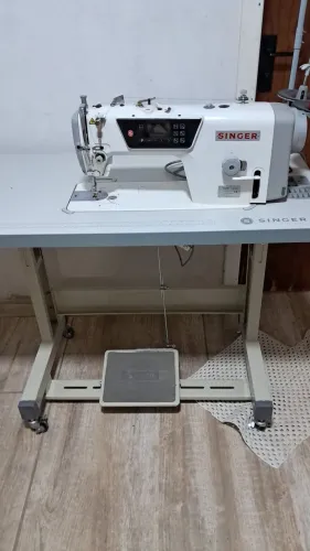 Máquina reta industrial eletrônica direct singer