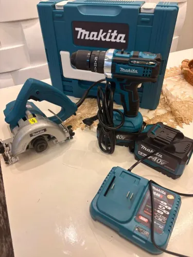 Serra mármore +Parafusadeira Makita Zeradas