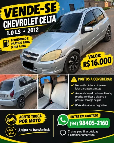 Chevrolet Celta Life/ LS 1.0 MPFI 8V Flexpower 3P 2012