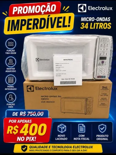 MICROONDAS ELETROLUX 34 LITROS