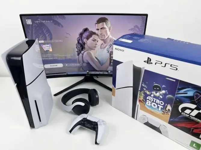 Playstation 5 Slim Mídia Física 1Tb
