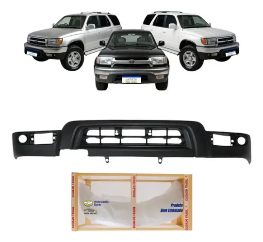 Spoiler Inferior Parachoque Toyota Sw4 1999 2000 2001 2002 Preto