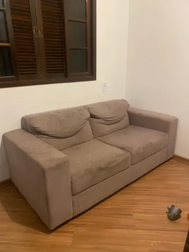 Sofá usado linho dois lugares 