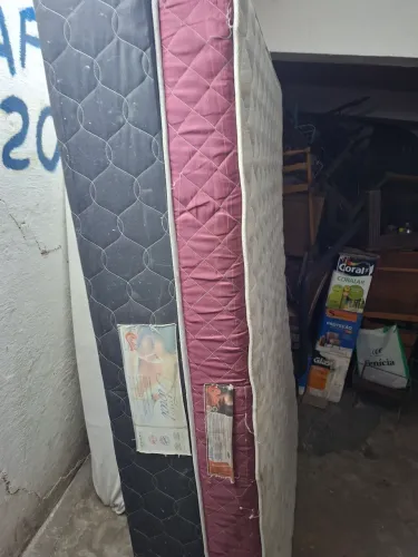 CAMA BOX COM COLCHÃO