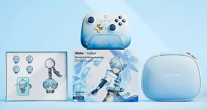 Controle 8bitdo Edição Chongyun Genshin Impact