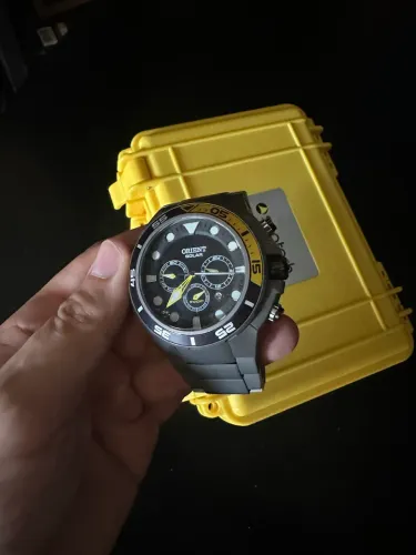 RELÓGIO ORIENT SEATECH MASCULINO CRONÓGRAFO SOLAR PARA MERGULHO
