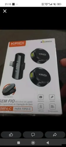 Microfone ? lapela sem fio