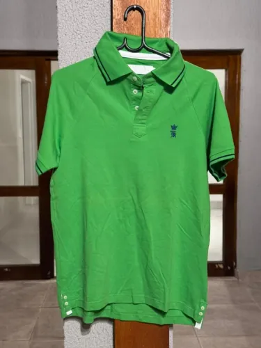 Camisa Polo Sergio K Masculina Tamanho P Verde Original Estilosa