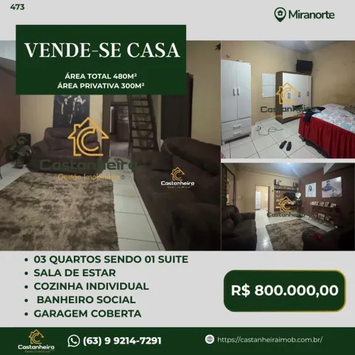 02 Casas de 03 quartos sendo 01 Suite - Centro