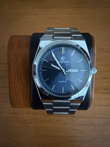 Relógio Masculino PAAZOMU M930 Silver Blue - Quartzo + Caixa