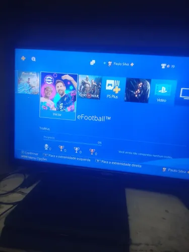 VENDO VÍDEO GAME PS4 SLIM UM CONTROLE HD 1 TERA UM CD