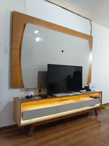 Painel com Led e Rack com Led