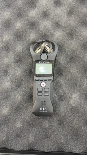 Gravador De Voz Digital Zoom H1N Handy Recorder Mic X/y