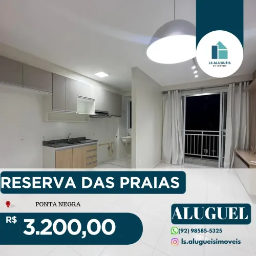 RESERVA DAS PRAIAS - Imóvel para aluguel com 2 quartos em Ponta Negra - Manaus - AM