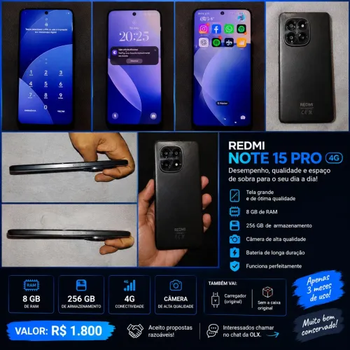 ? REDMI NOTE 15 PRO 4G ? 8 GB RAM | 256 GB