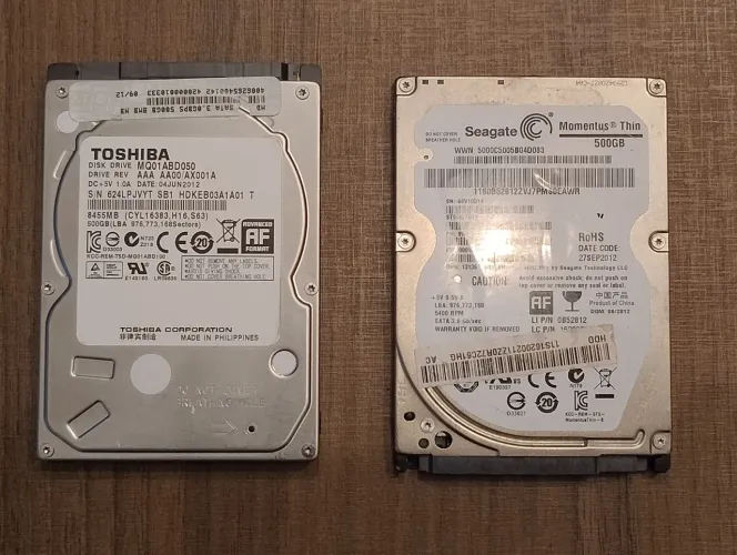 Hds 500GB para Notebook Usados 60,00 Cada.