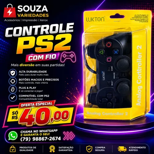 Controle de Playstation 2