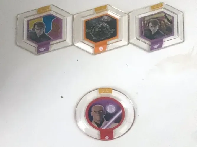 Lote 4 Power Discs Disney Infinity 3.0 Star Wars