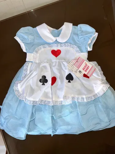 Vestido Infantil Alice no País das Maravilhas