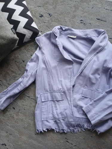 Blazerde algodão cor.lilas