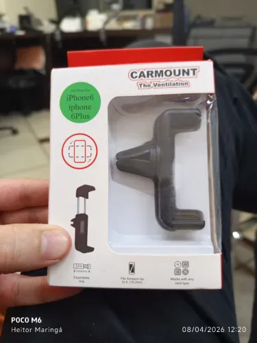 Suporte celular veicular Android e iPhone