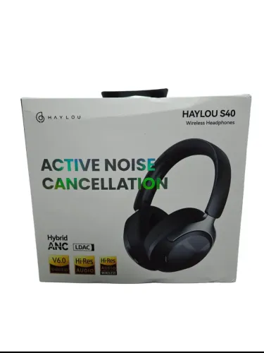 Fone de Ouvido Bluetooth Haylou S40 Preto com Cancelamento de Ruido