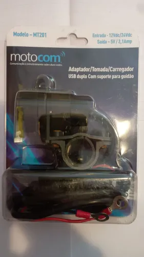 Carregador Motocom duplo USB (usado)