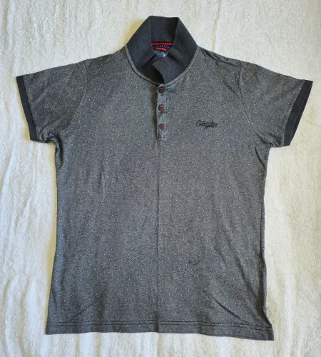 Camisa Polo Gangster Cinza - Tam P