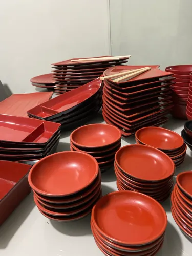 Utensílios em poliamida para mesa de comida japonesa 