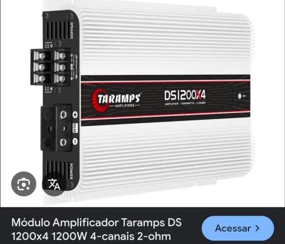 01 Módulo taramps ,01 crossover jfa os dois apenas 500.
