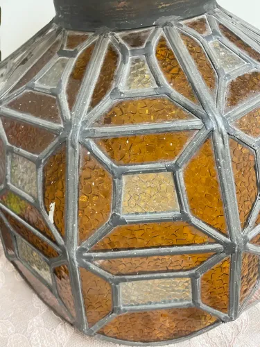 Lustre vitral antigo 30x40